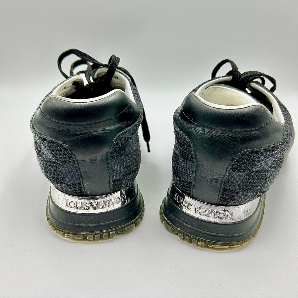 Louis Vuitton Black and Silver Sneakers